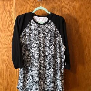 Lularoe Randy XL Black and White